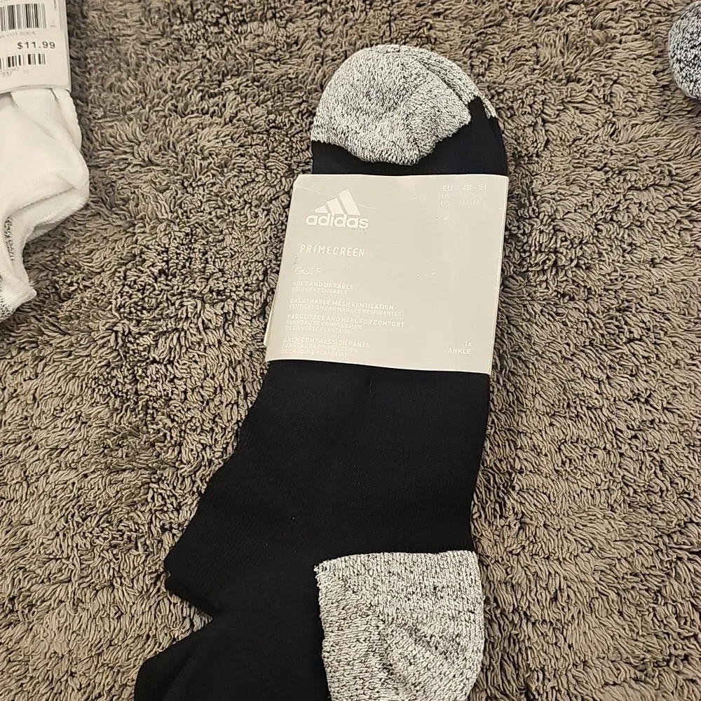 Adidas 2 Pair Prime Green Golf Socks